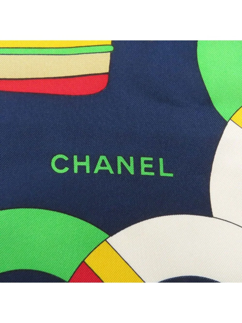 Chanel Boat Motif Scarf Silk